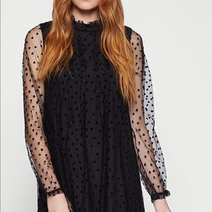 BCBGeneration black sheer heart dress